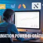 formation power bi gratuit, tableau de bord coloré