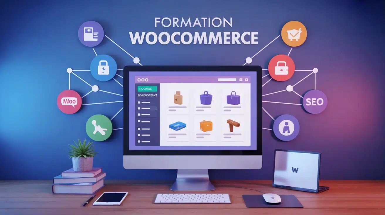 Formation WooCommerce illustration interface
