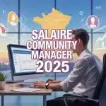 salaire community manager 2025 illustration
