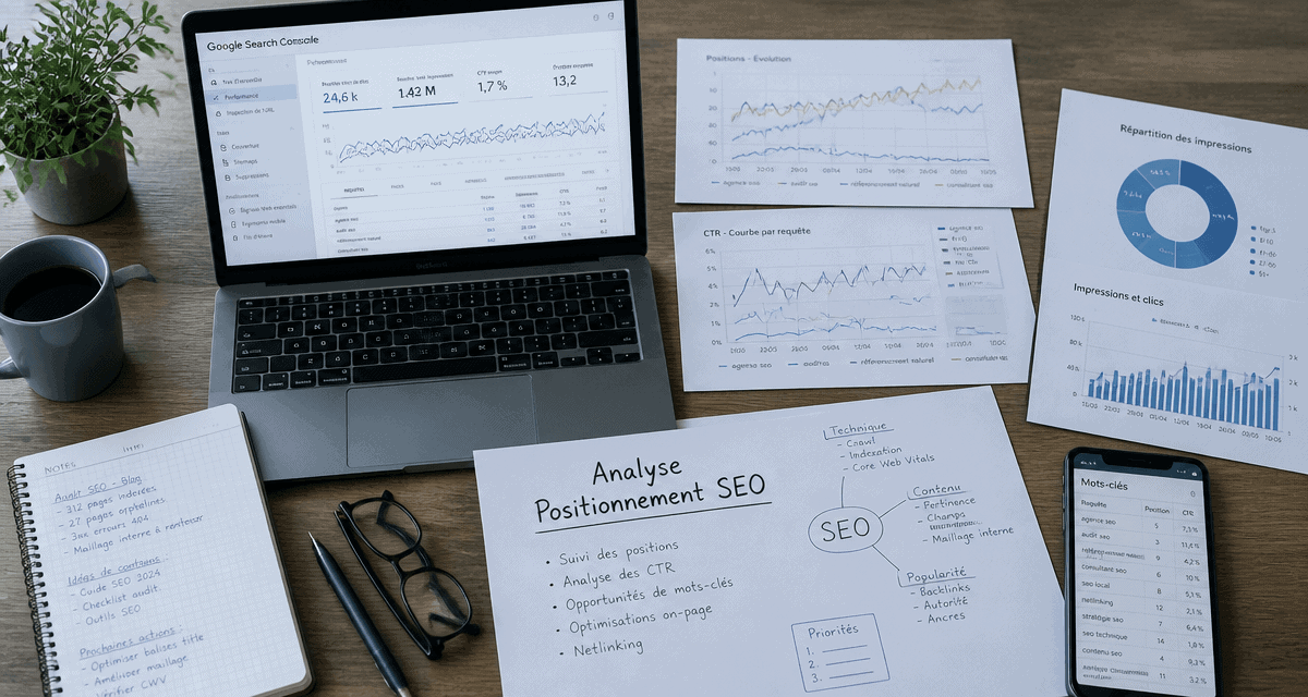 analyse positionnement referencement sur bureau