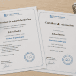 attestation suivi de formation et certificat de réalisation