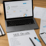 audit on site seo sur bureau moderne