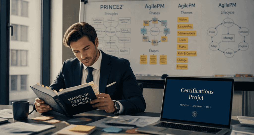 Manager étudiant la certification gestion de projet