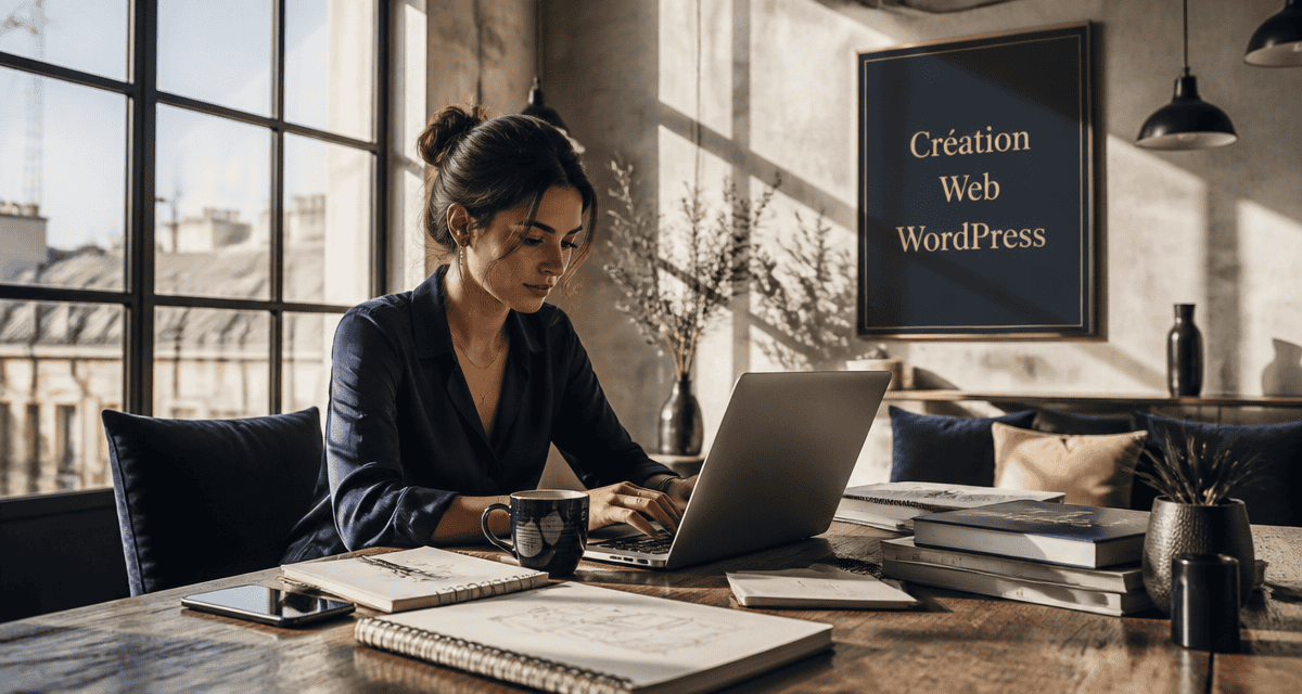formation création de site web wordpress jeune femme