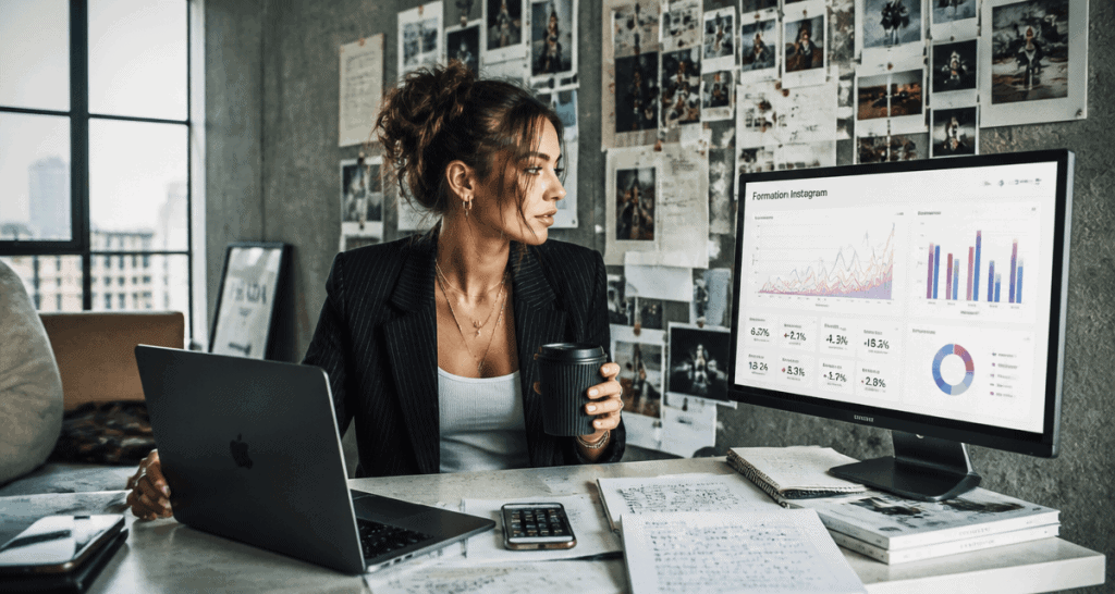 Formation Instagram jeune femme analyse profil
