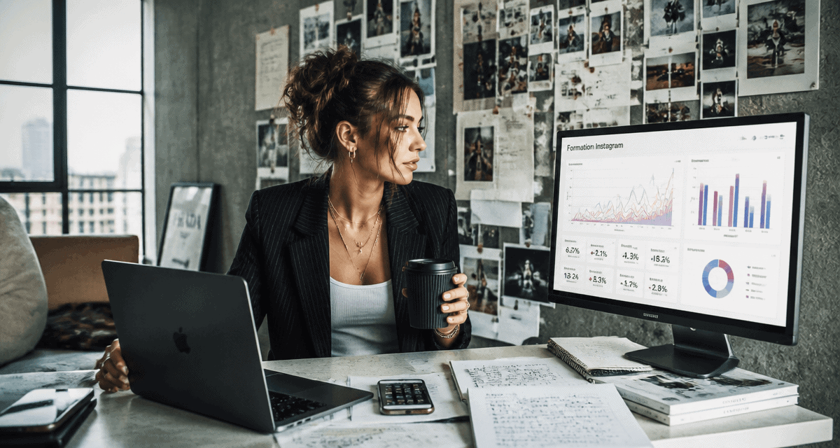 Formation Instagram jeune femme analyse profil