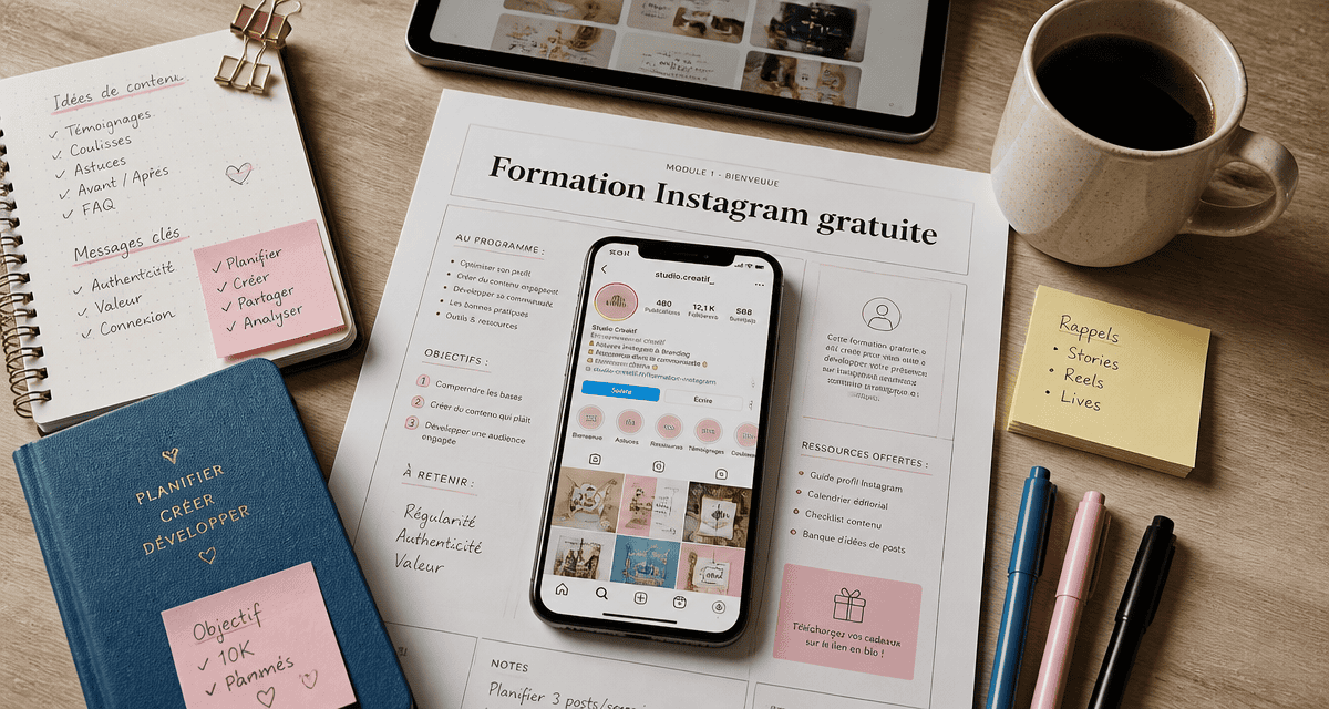 formation instagram gratuite pdf smartphone sur bureau