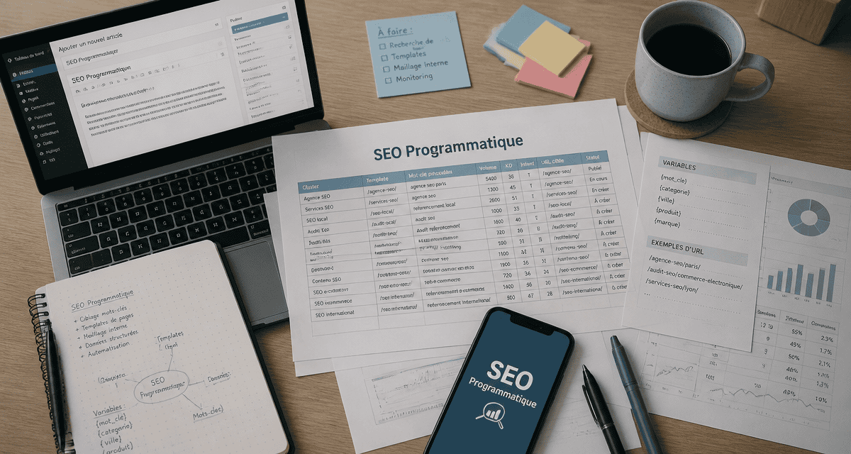 formation seo programmatique en ligne sur ordinateur et excel