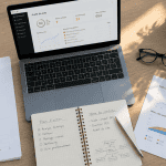 outils audit seo sur bureau avec audit papier et ordinateur