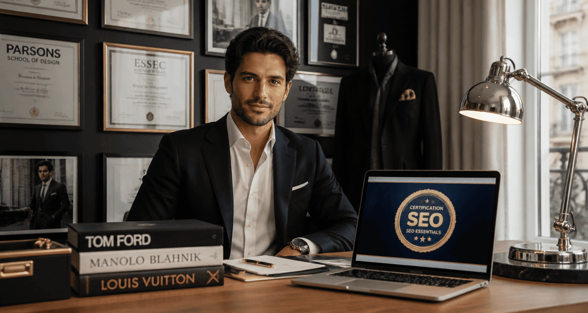 consultant seo certification devant diplômes