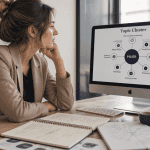 stratégie de contenu seo sur écran ordinateur
