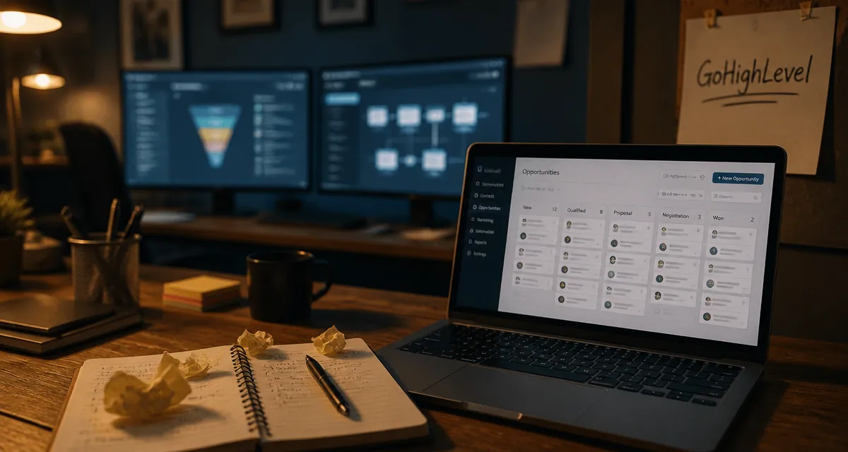 gohighlevel avis : CRM et tunnel de vente pour agences et infopreneurs