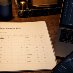 rfm segmentation : tableau RFM clients sur bureau