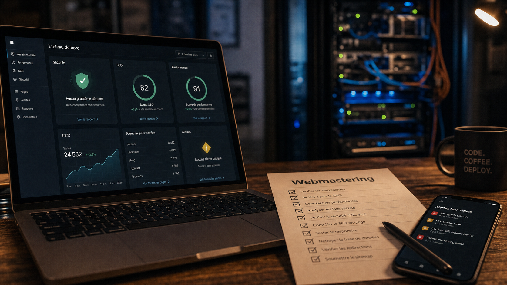 Webmastering : sécurité, SEO et performance sur site web