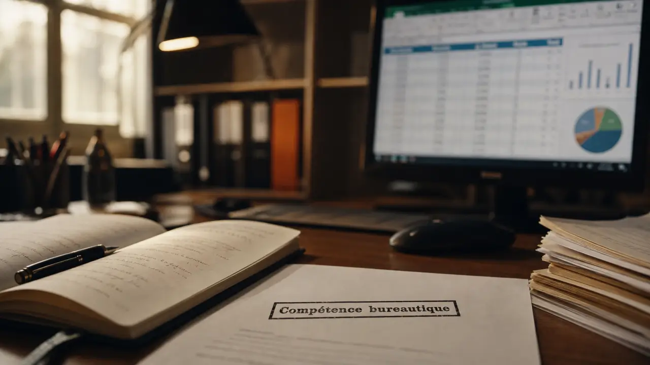 Compétence bureautique : Excel, collaboration et certification pour CV