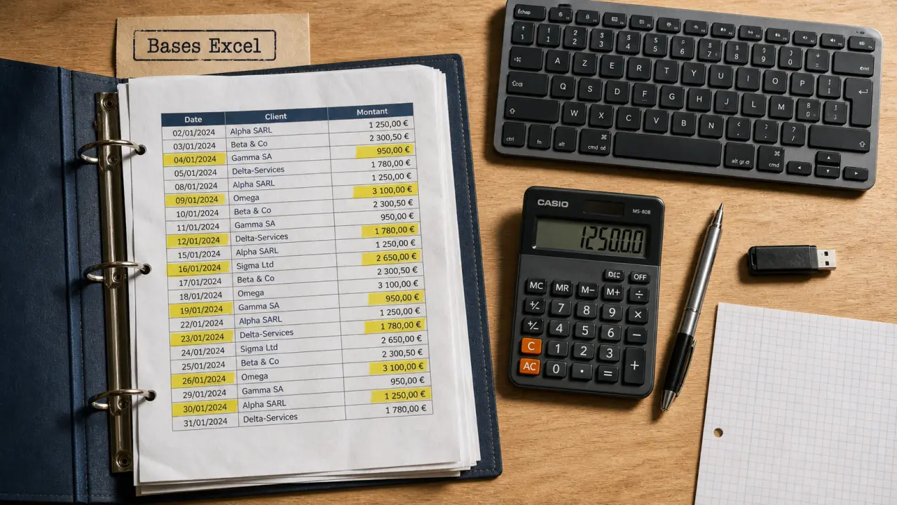 Excel apprendre : bases ruban, tableaux, formules et graphiques