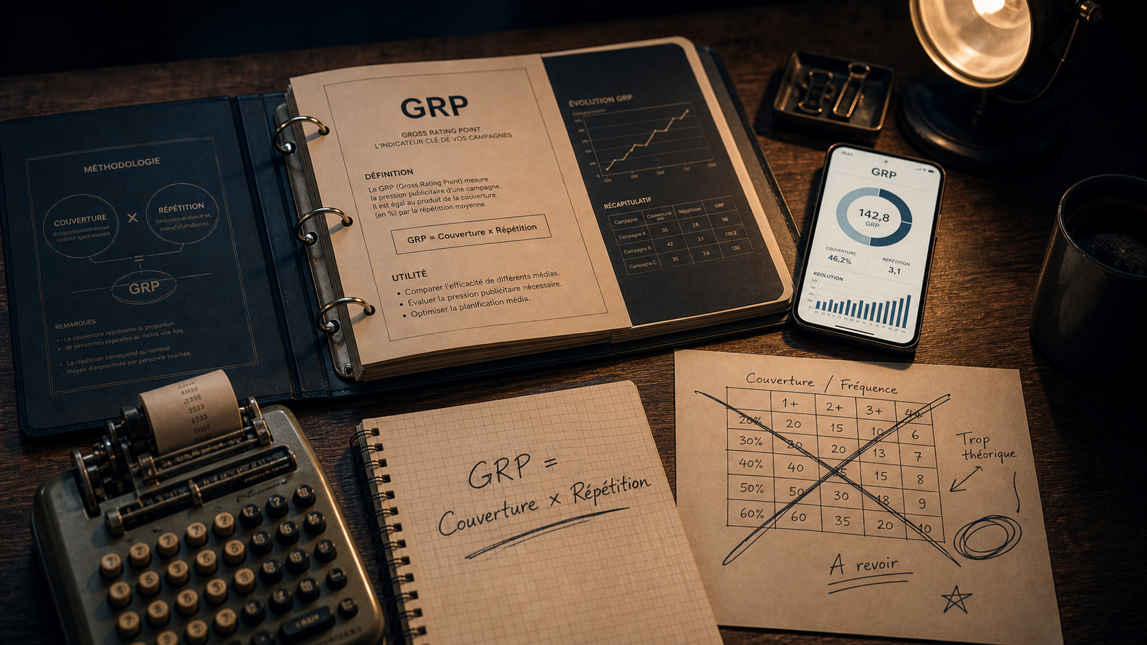 Gross rating point (GRP) : calcul couverture x répétition et pression publicitaire