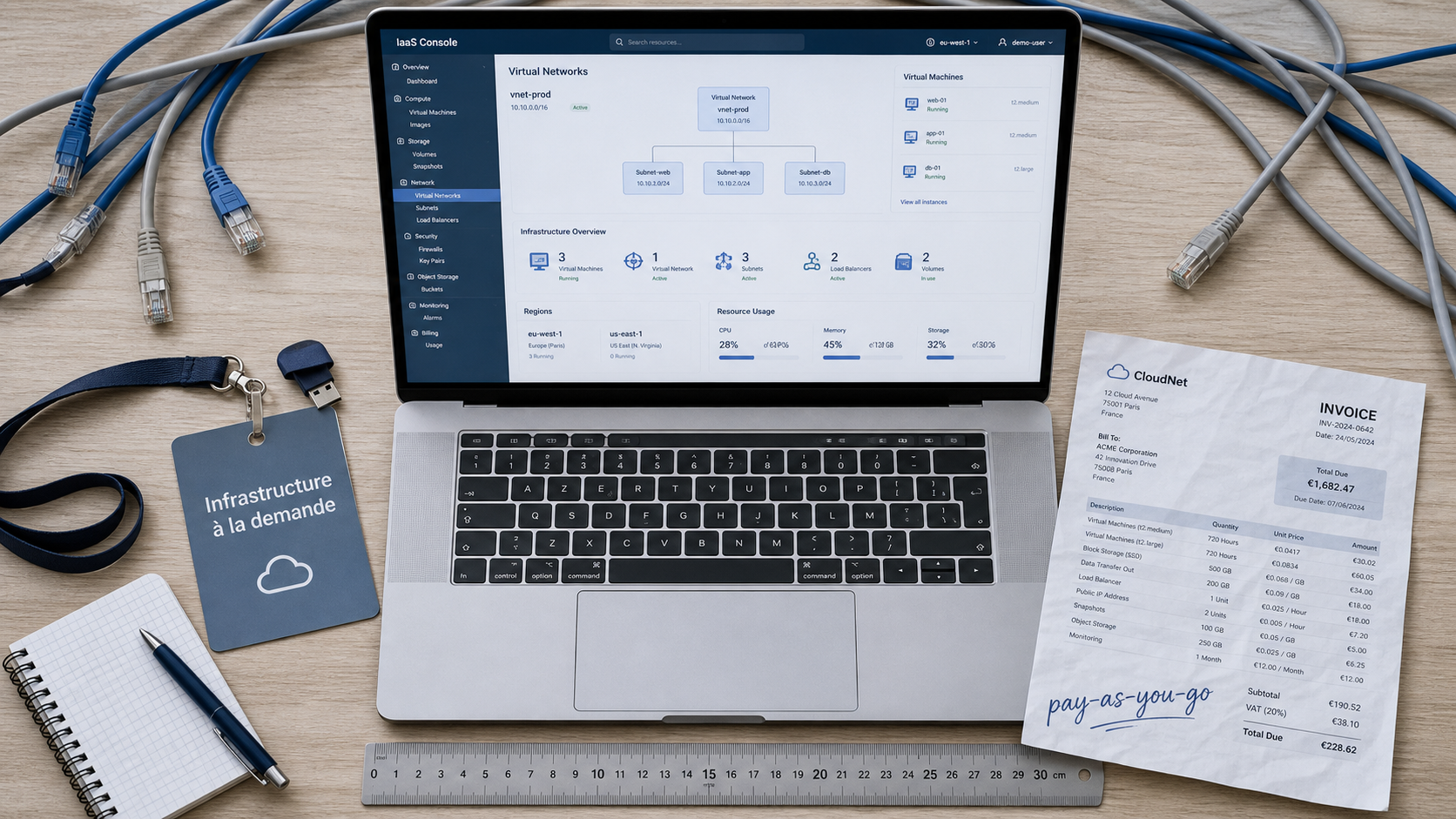 Infrastructure as a service pour louer serveurs, stockage et réseau sans perdre le contrôle