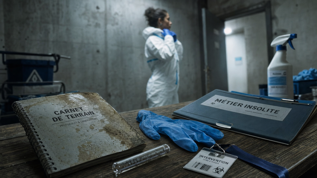 Métier insolite : scènes de crime et reconversion, enquête et EPI
