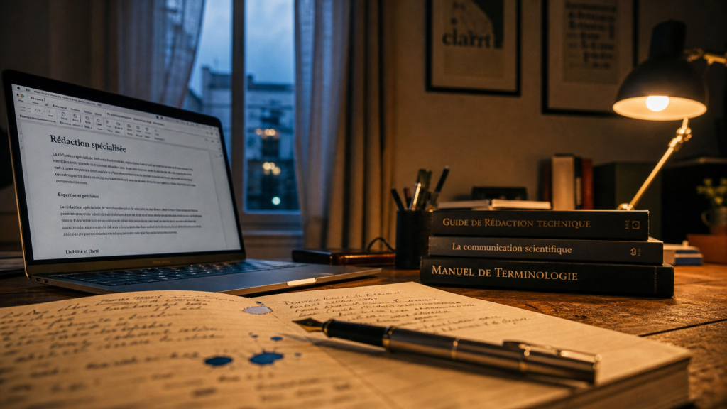 Métier littéraire qui paye bien : rédaction spécialisée, bureau et manuscrits