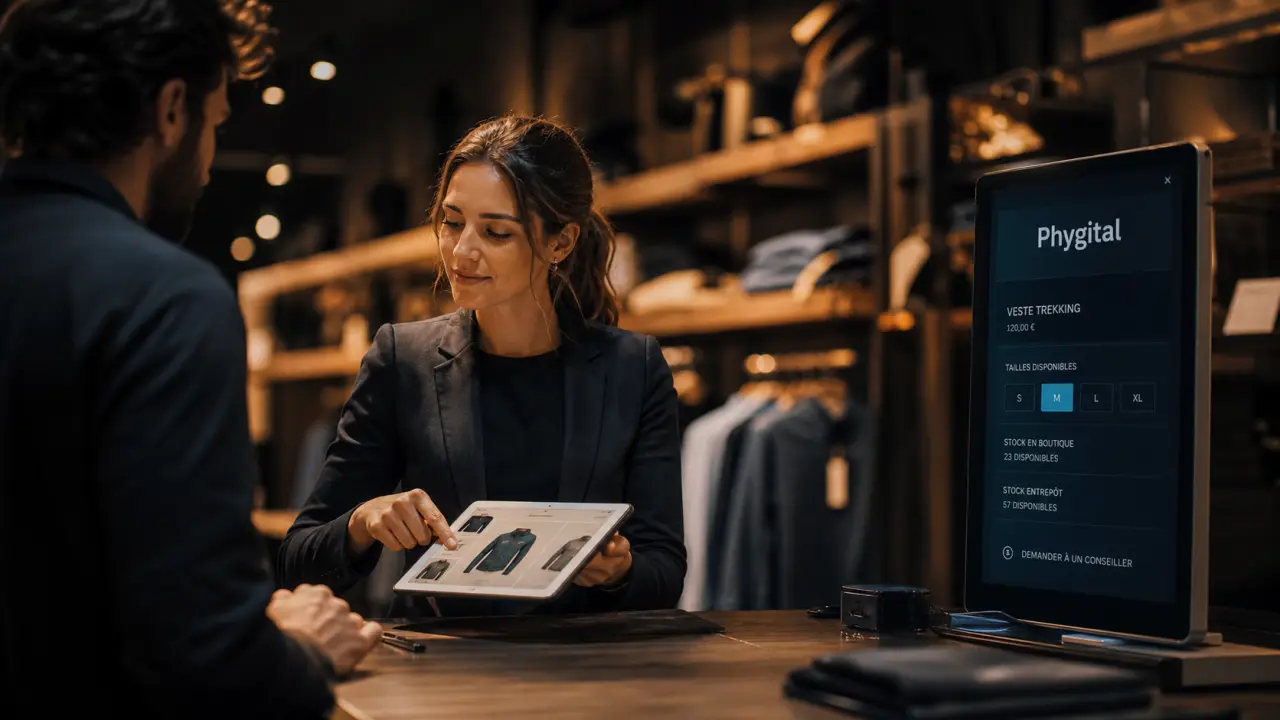 Phygitale définition : magasin phygital, bornes et tablette
