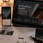 Site wordpress exemple vitrine e-commerce et blog WordPress
