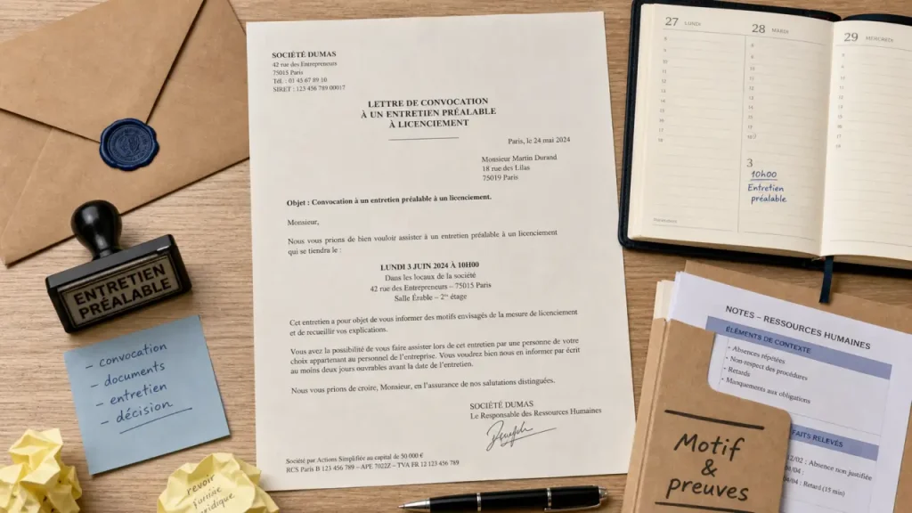 Licencier un salarié en CDI sans faux pas : cause réelle, entretien préalable et lettre motivée