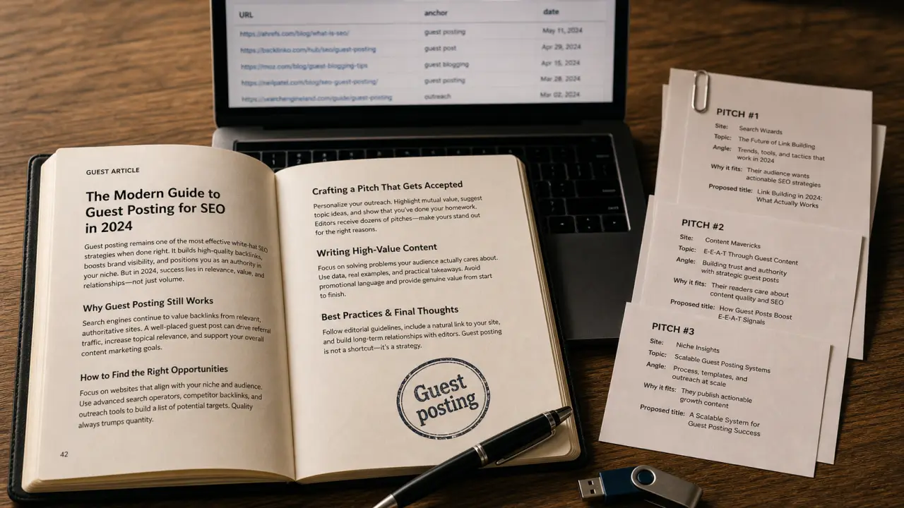 Guest posting : backlinks utiles et risques SEO