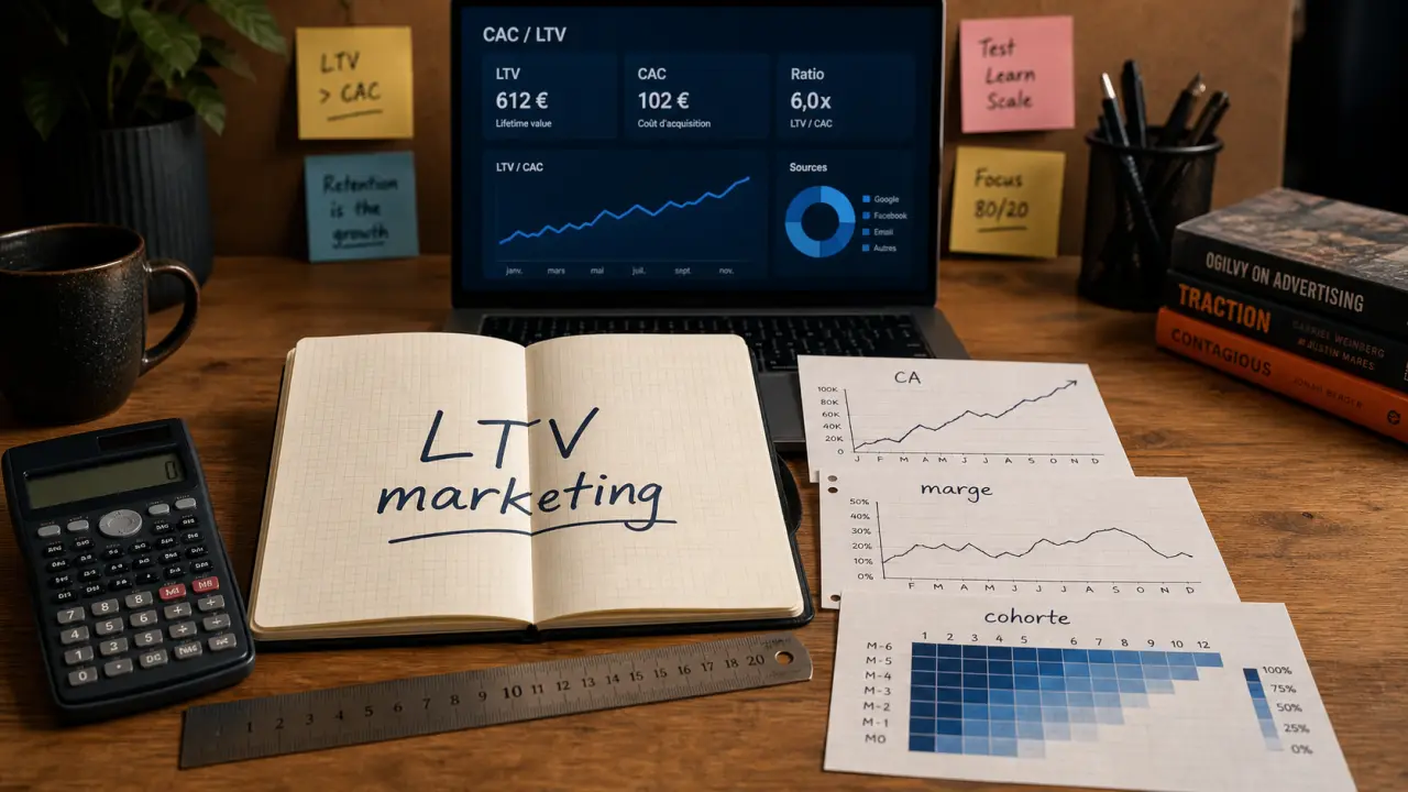LTV marketing pour calculer la valeur client et comparer CAC/LTV