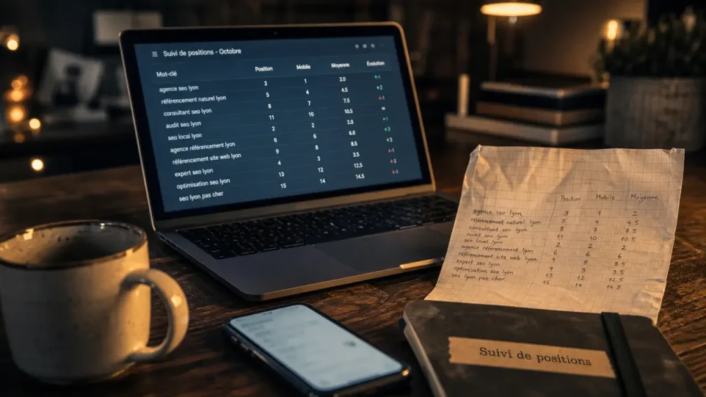 Position Google : vérification manuelle trompeuse, outils gratuits et bons KPI
