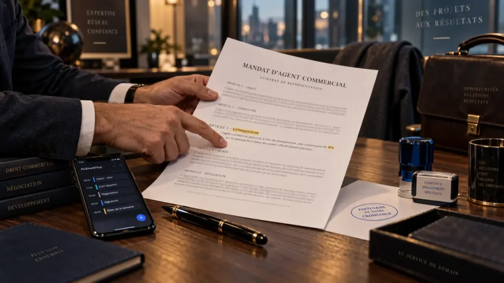 Agent commercial : un indépendant mandaté pour négocier et conclure des contrats