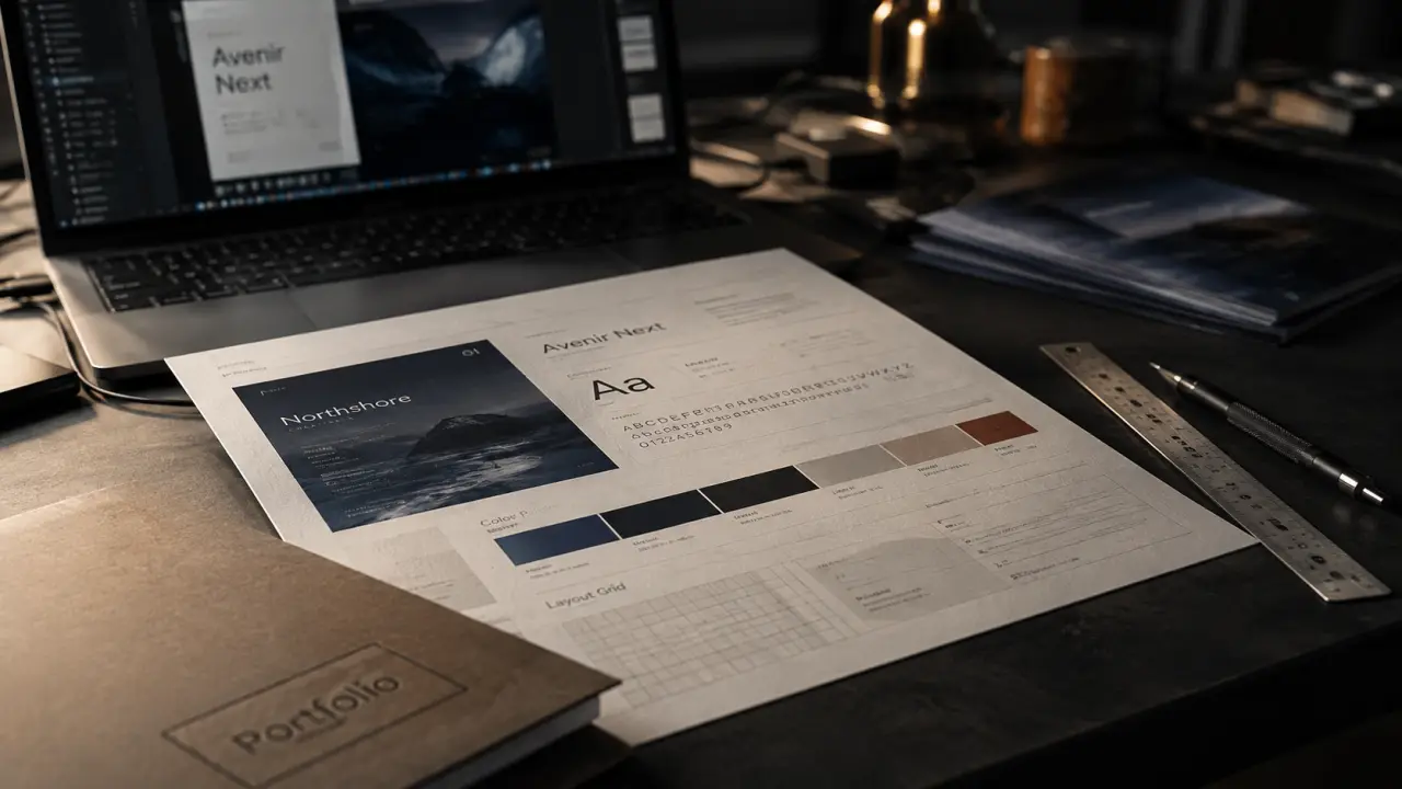 Devenir designer graphique : maquette portfolio, typographie et grille de mise en page