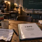 Devenir institutrice à 40 ans : documents CRPE et salle de classe