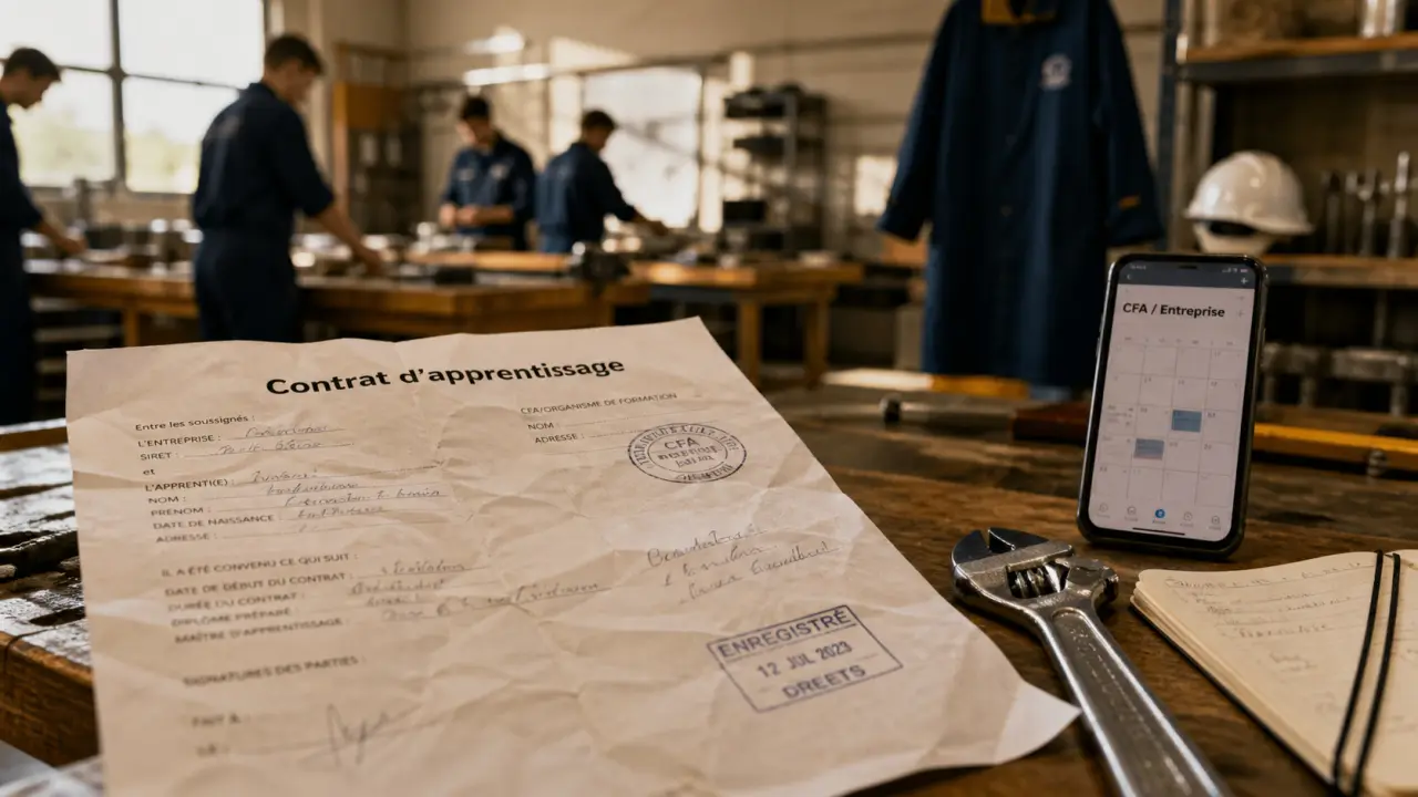 Métier apprentissage : contrat d’apprentissage et planning CFA-entreprise