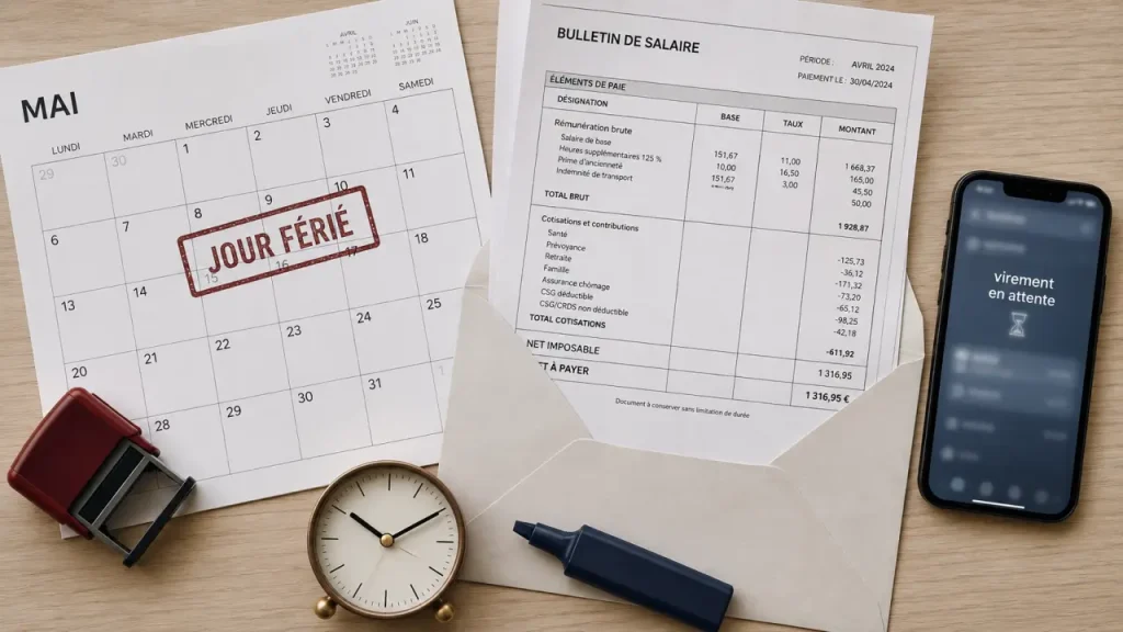 Un jour férié ne bloque pas toujours le salaire, mais souvent son traitement