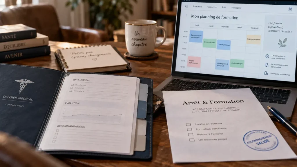 Formation professionnelle et arrêt maladie : possible, mais seulement avec l’accord médical et de la CPAM